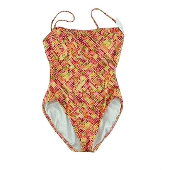 Colorful Mosaic Print One-Piece Swimsuit By I.N.C. Size S - Picture 5 of 10